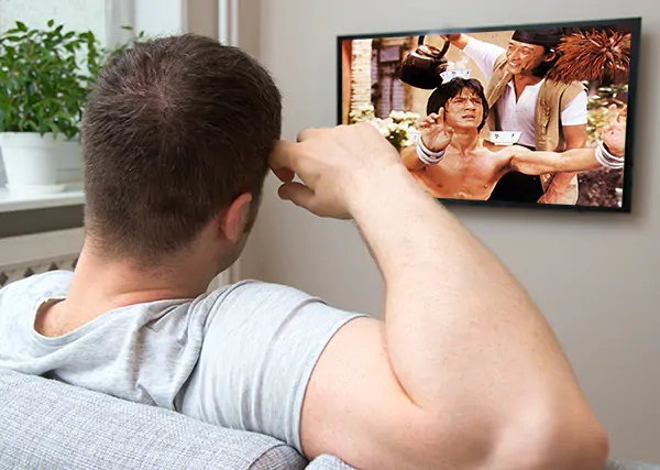 Watching Kung Fu Movies on TV